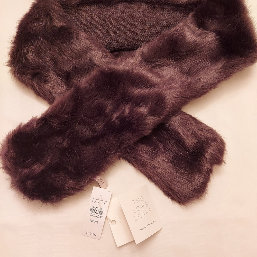 Faux fur scarf